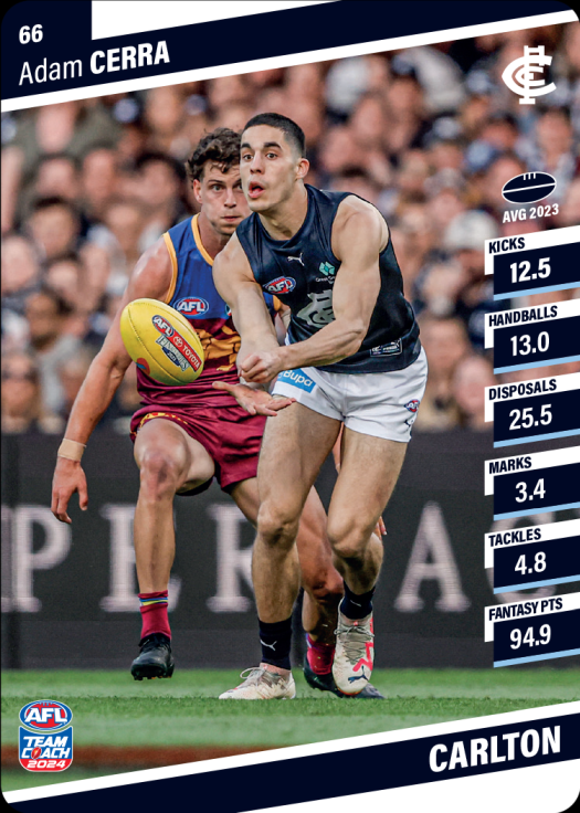 2024 Teamcoach AFL Common Cards - Cards 1 to 100 - Pick Your Card