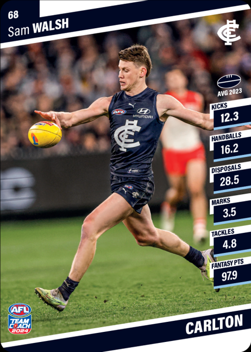 2024 Teamcoach AFL Common Cards - Cards 1 to 100 - Pick Your Card
