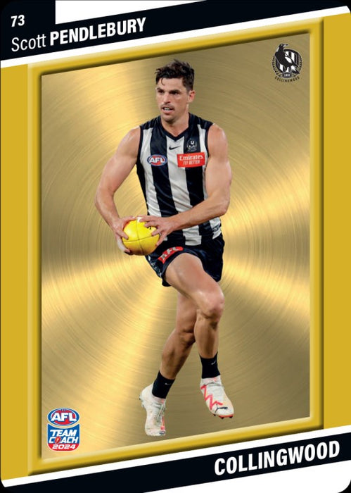 Scott Pendlebury, 73, Gold Parallel, 2024 Teamcoach AFL