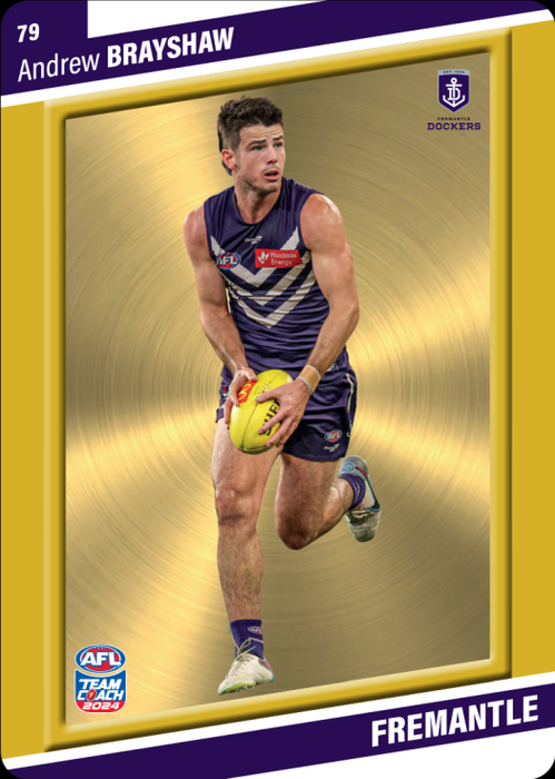 Andrew Brayshaw, 79, Gold Parallel, 2024 Teamcoach AFL