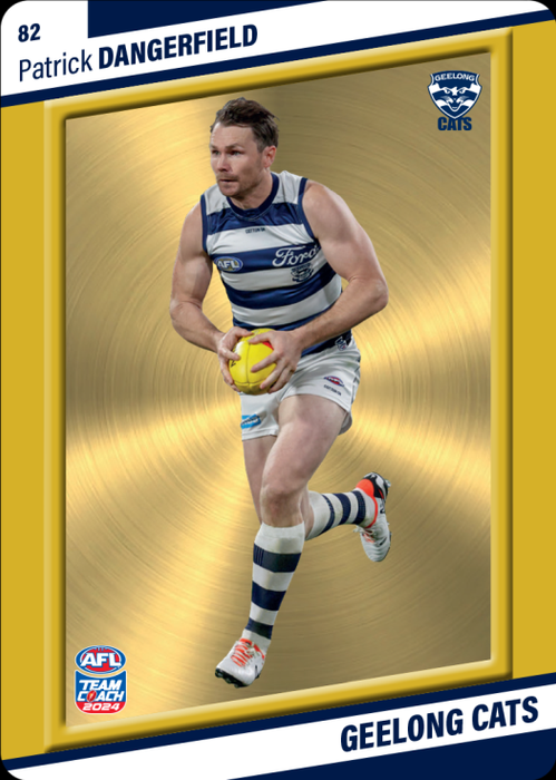 Patrick Dangerfield, 82, Gold Parallel, 2024 Teamcoach AFL
