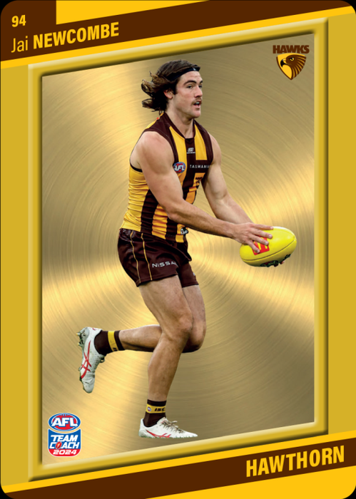 Jai Newcombe, 94, Gold Parallel, 2024 Teamcoach AFL