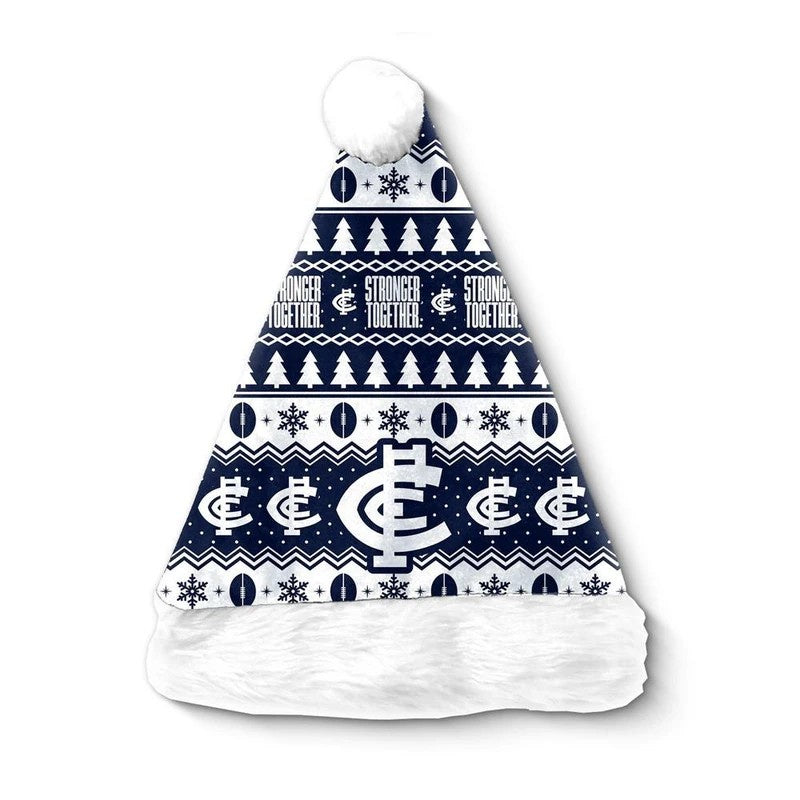 Carlton Blues Christmas Santa Hat
