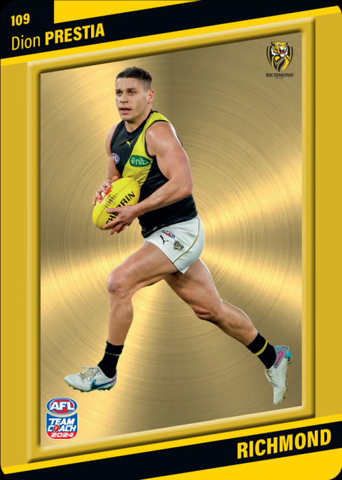 Dion Prestia, 109, Gold Parallel, 2024 Teamcoach AFL