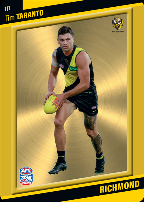 Tim Taranto, 111, Gold Parallel, 2024 Teamcoach AFL