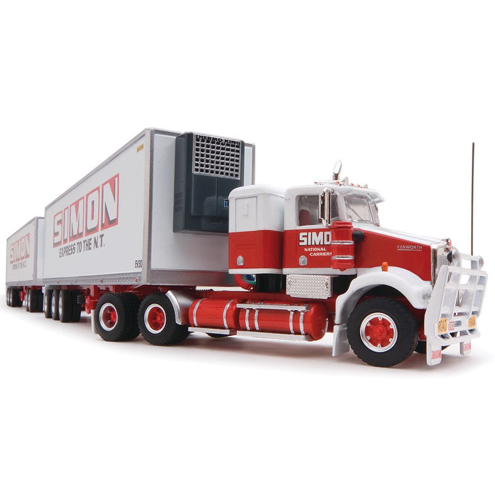 Highway Replicas 12037 SIMON National Carriers Freight Road Train & 12963 Freight Trailer, 1:64 Scale Diecast