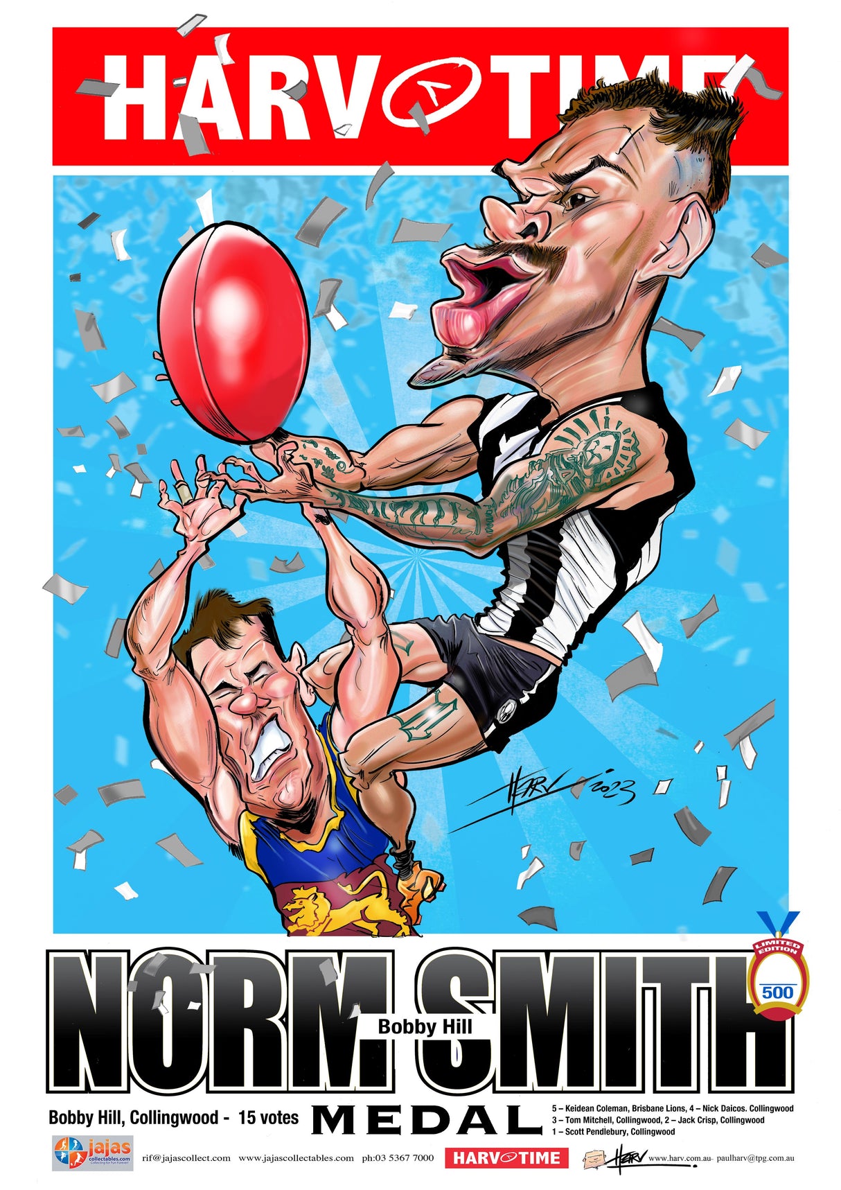 Bobby Hill, 2023 Norm Smith Medallist Poster, Harv Time