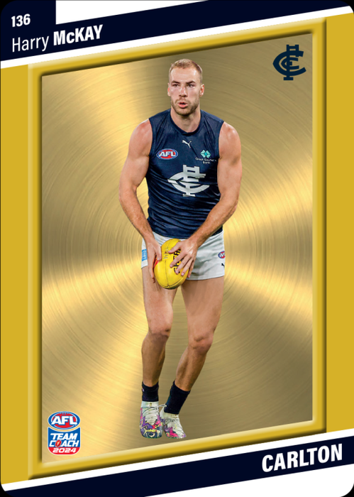 Harry McKay, 136, Gold Parallel, 2024 Teamcoach AFL