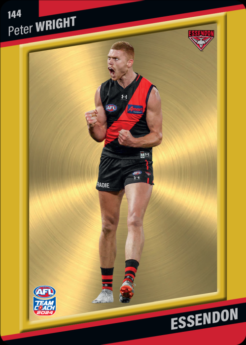 Peter Wright, 144, Gold Parallel, 2024 Teamcoach AFL