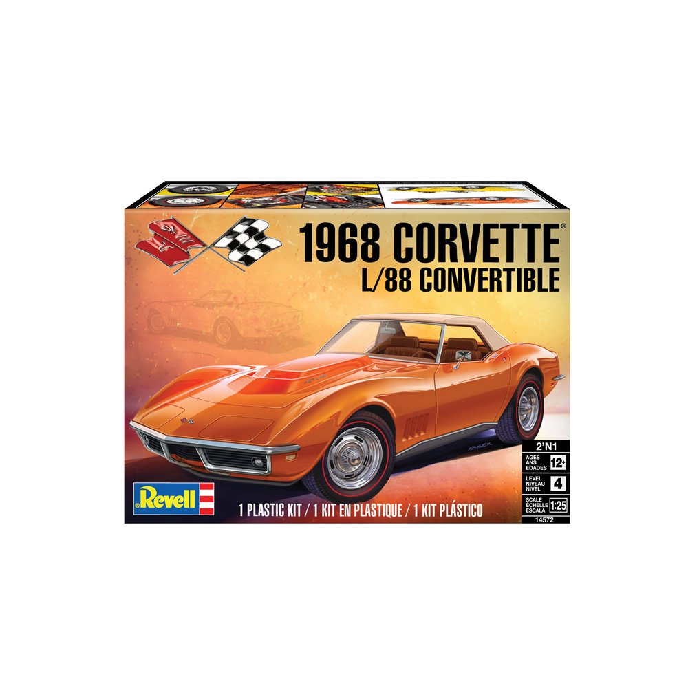 REVELL 1968 CORVETTE L-88 ROADSTER, 1:25 Scale Model Kit
