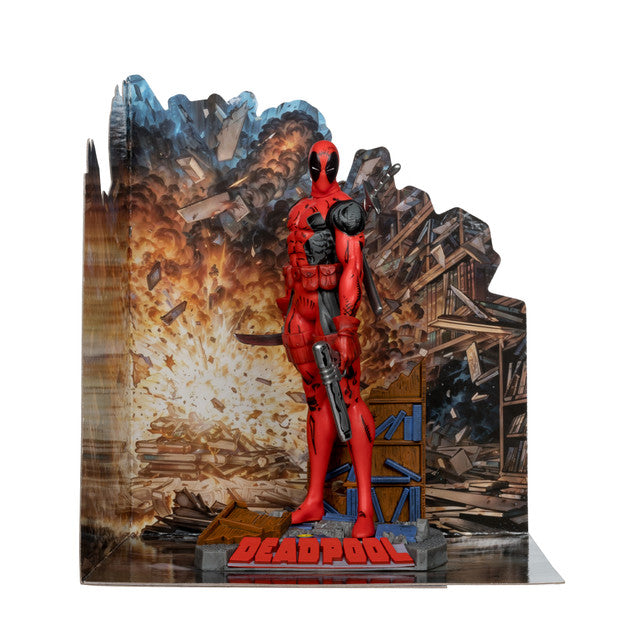 McFarlane Deadpool (The New Mutants #98) 1:10th Scale Posed Figure w/Scene