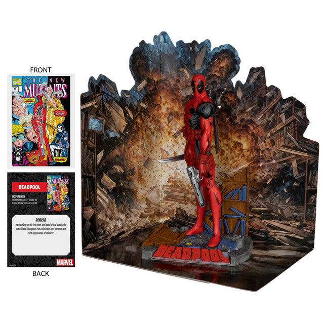 McFarlane Deadpool (The New Mutants #98) 1:10th Scale Posed Figure w/Scene