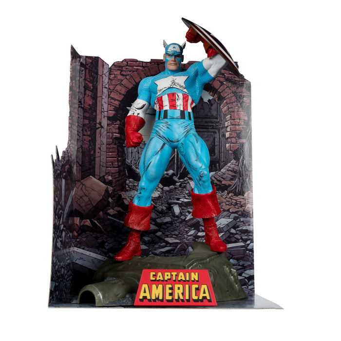 Captain America (The Amazing Spider-Man #323) 1:6th Scale Posed Figure w/Scene & Comic