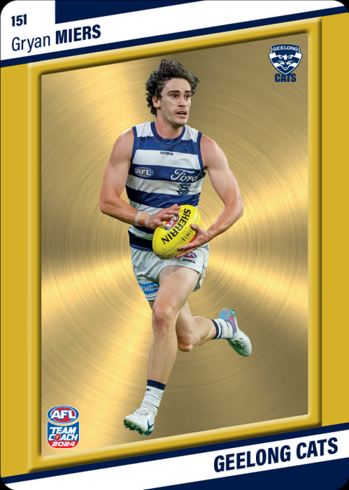 Gryan Miers, 151, Gold Parallel, 2024 Teamcoach AFL
