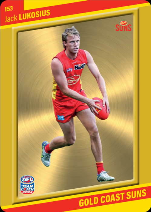 Jack Lukosius, 153, Gold Parallel, 2024 Teamcoach AFL