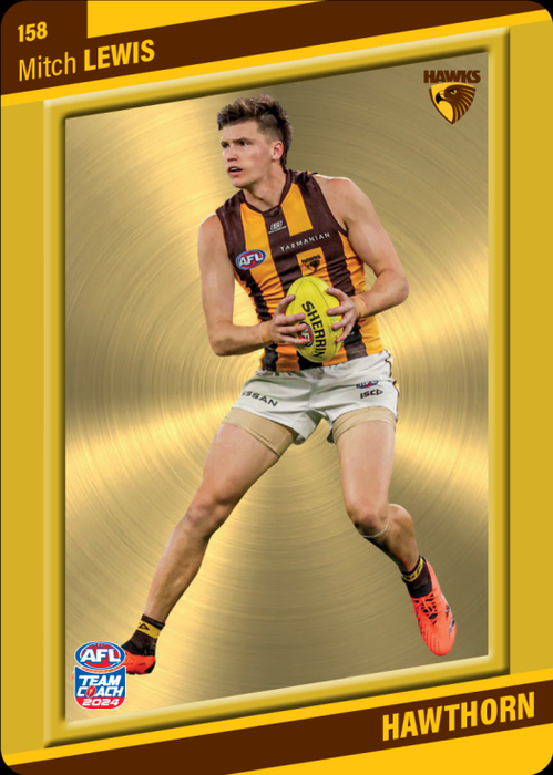Mitch Lewis, 158, Gold Parallel, 2024 Teamcoach AFL