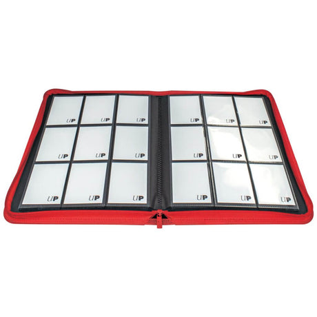 ULTRA PRO Binder - Vivid 9-Pocket Zippered Pro-Binder: Red
