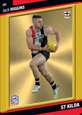 Jack Higgins, 171, Gold Parallel, 2024 Teamcoach AFL