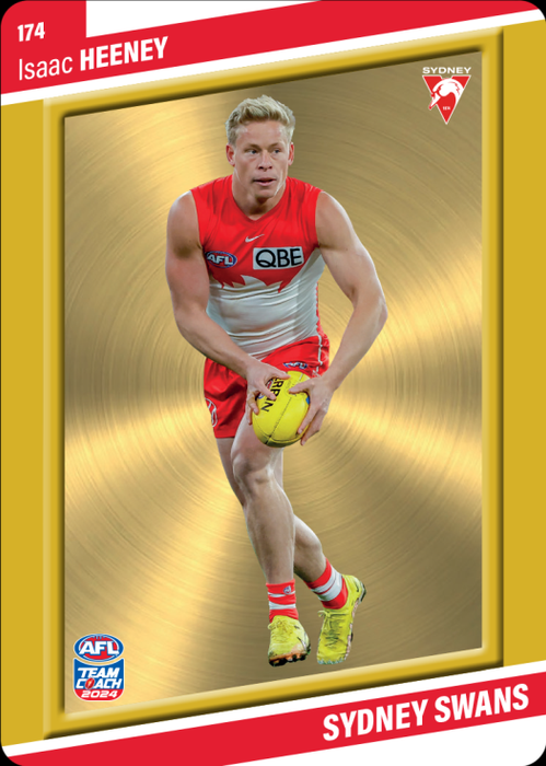 Isaac Heeney, 174, Gold Parallel, 2024 Teamcoach AFL