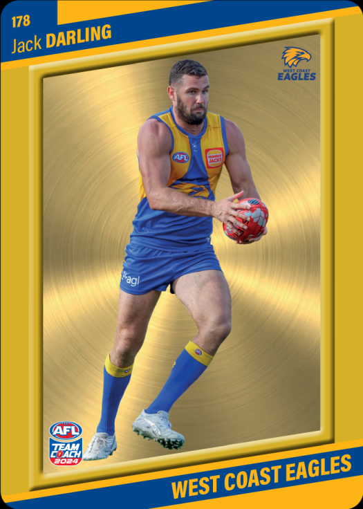 Jack Darling, 178, Gold Parallel, 2024 Teamcoach AFL