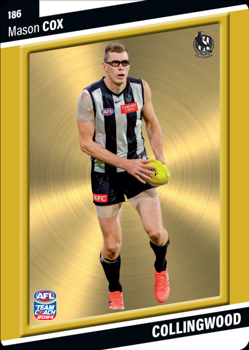 Mason Cox, 186, Gold Parallel, 2024 Teamcoach AFL