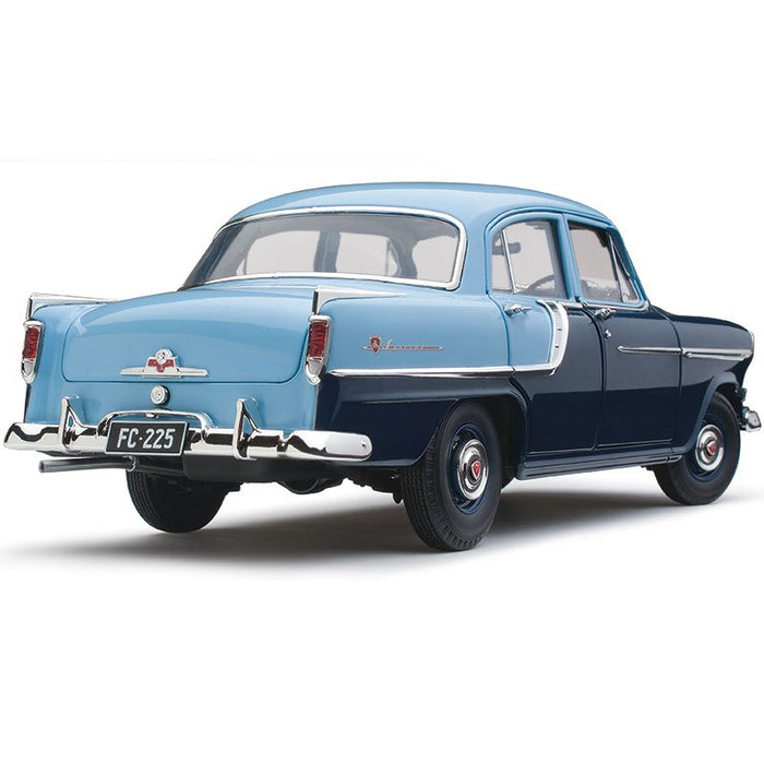 Classic Carlectables Holden FC Special Cambridge Blue over Teal Blue, 1:18 Scale Diecast Model Car