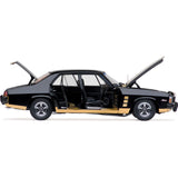 Classic Carlectables Holden HX Monaro GTS Sedan Tuxedo Black, 1:18 Scale Diecast Model Car