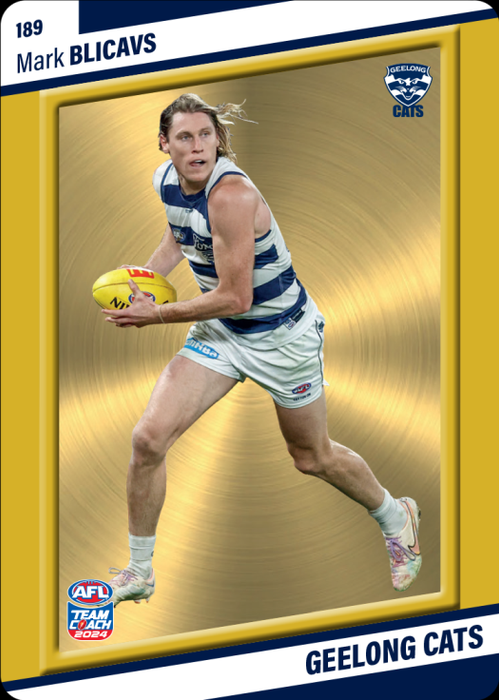 Mark Blicavs, 189, Gold Parallel, 2024 Teamcoach AFL