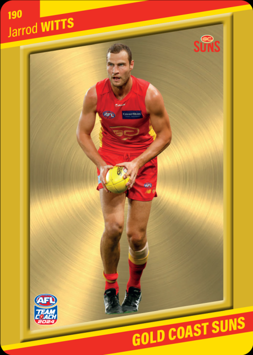 Jarrod Witts, 190, Gold Parallel, 2024 Teamcoach AFL
