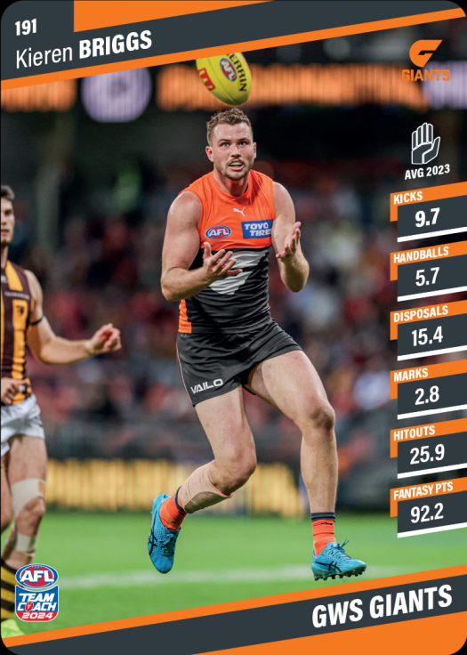 2024 Teamcoach AFL Common Cards - Cards 101 to 200 - Pick Your Card