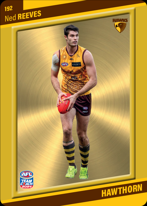 Ned Reeves, 192, Gold Parallel, 2024 Teamcoach AFL