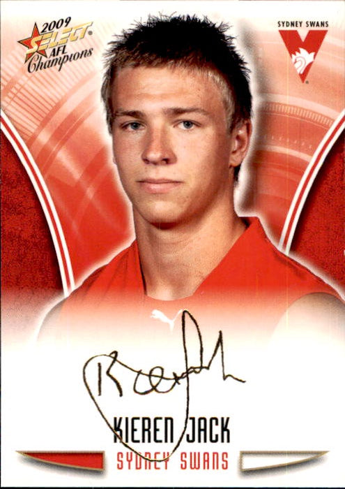 KierenJjack, Gold Foil Signature, 2009 Select AFL Champions