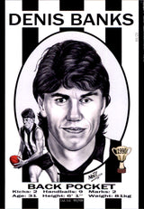 Collingwood Magpies 1990 Premiers Card Set by Noel