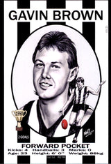 Collingwood Magpies 1990 Premiers Card Set by Noel