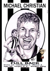 Collingwood Magpies 1990 Premiers Card Set by Noel