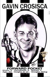 Collingwood Magpies 1990 Premiers Card Set by Noel