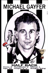 Collingwood Magpies 1990 Premiers Card Set by Noel