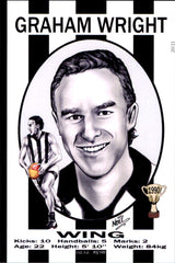 Collingwood Magpies 1990 Premiers Card Set by Noel