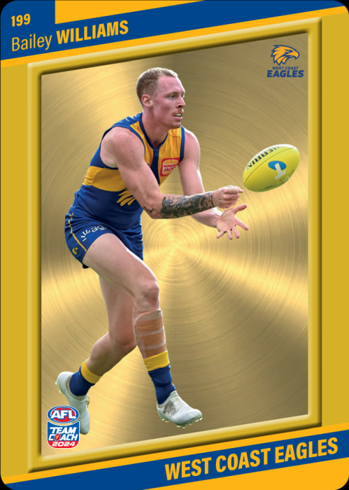 Bailey Williams, 199, Gold Parallel, 2024 Teamcoach AFL