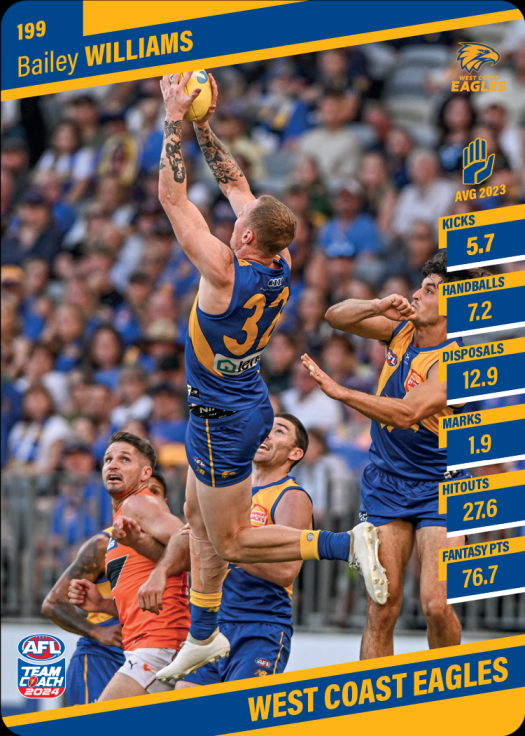 2024 Teamcoach AFL Common Cards - Cards 101 to 200 - Pick Your Card