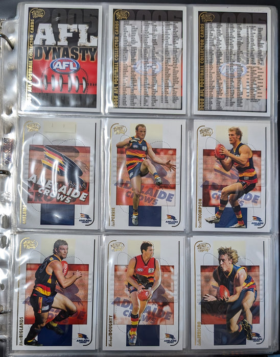 2005 Select Dynasty Official Collector Album & 194 Card Set