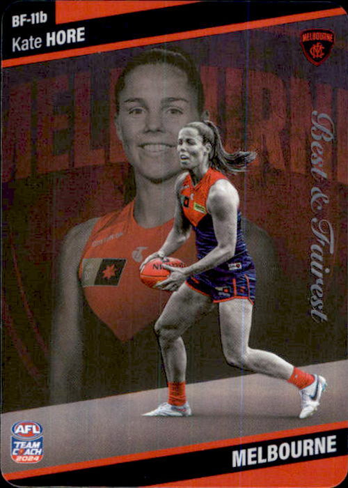 2024 Teamcoach AFLW Best & Fairest Cards - Cards BF-01 to BF-18 - Pick Your Card