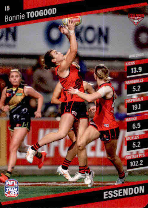 2024 Teamcoach AFLW Common Cards - Cards 1 to 54 - Pick Your Card