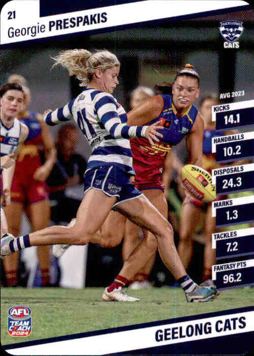 2024 Teamcoach AFLW Common Cards - Cards 1 to 54 - Pick Your Card