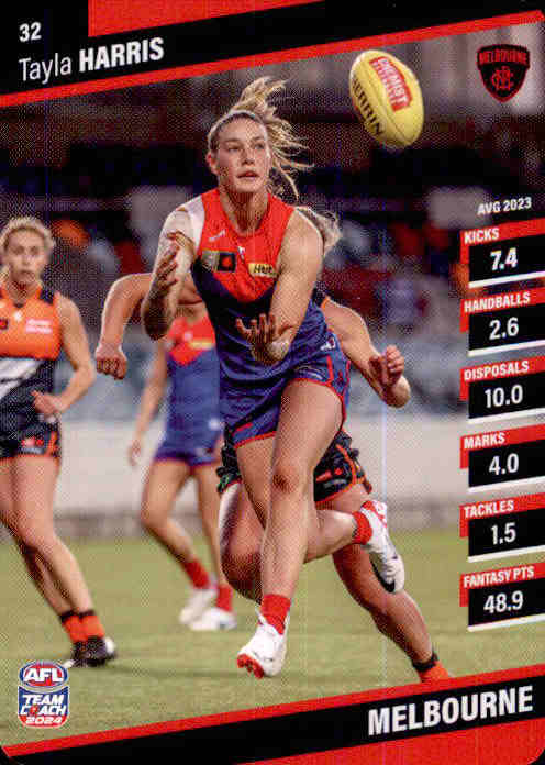 2024 Teamcoach AFLW Common Cards - Cards 1 to 54 - Pick Your Card