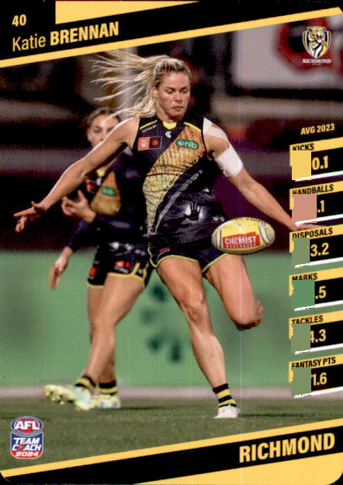 2024 Teamcoach AFLW Common Cards - Cards 1 to 54 - Pick Your Card