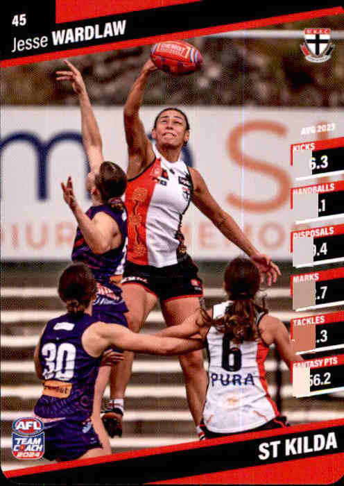 2024 Teamcoach AFLW Common Cards - Cards 1 to 54 - Pick Your Card