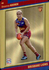2024 Teamcoach AFLW GOLD Parallel Cards - Cards 1 to 54 - Pick Your Card