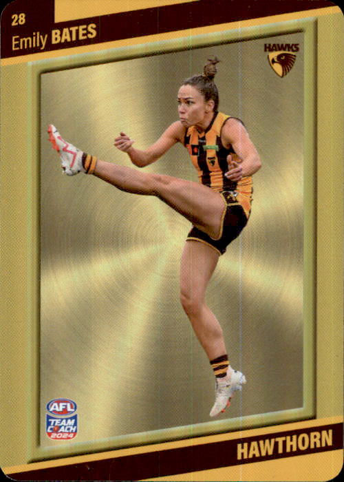 2024 Teamcoach AFLW GOLD Parallel Cards - Cards 1 to 54 - Pick Your Card