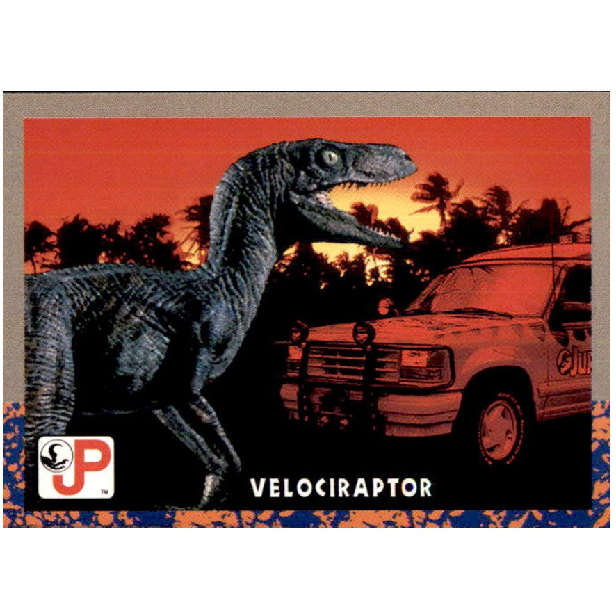 Velociraptor, 1993 Topps Jurassic Park